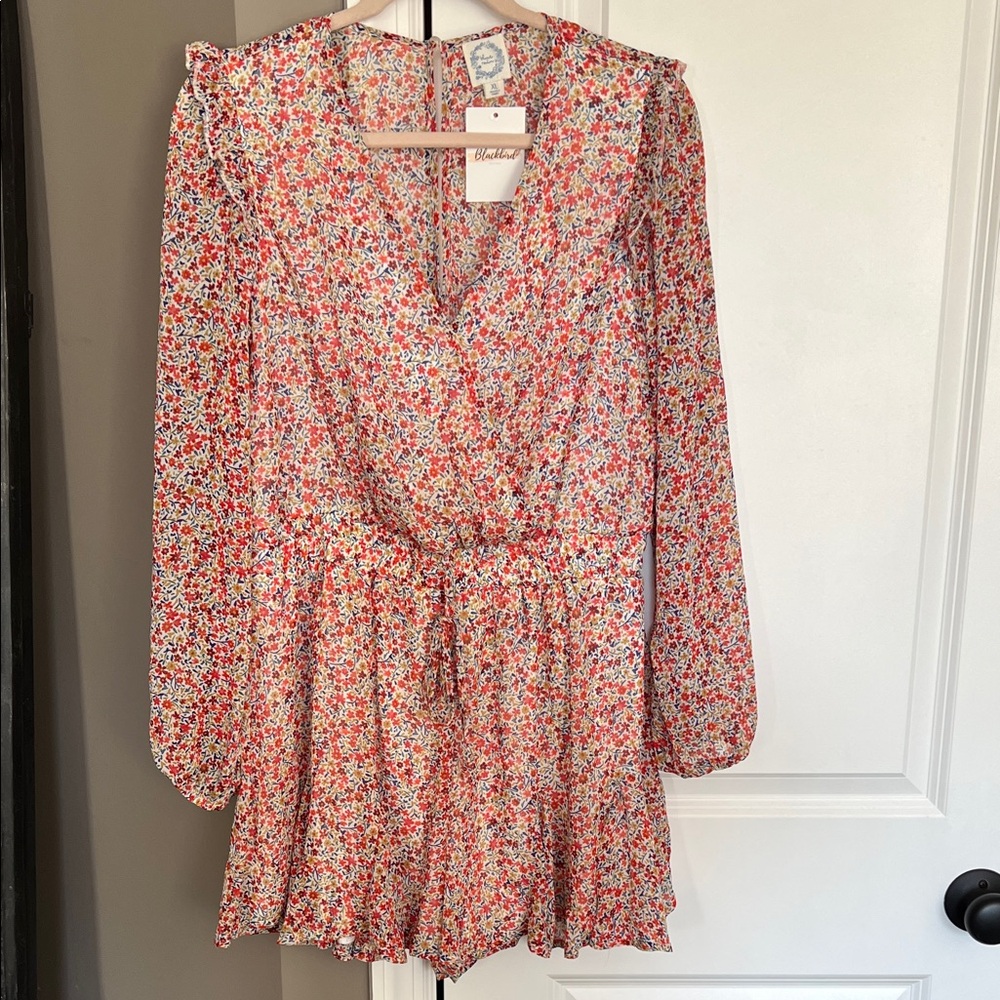 Floral Long Sleeve Romper